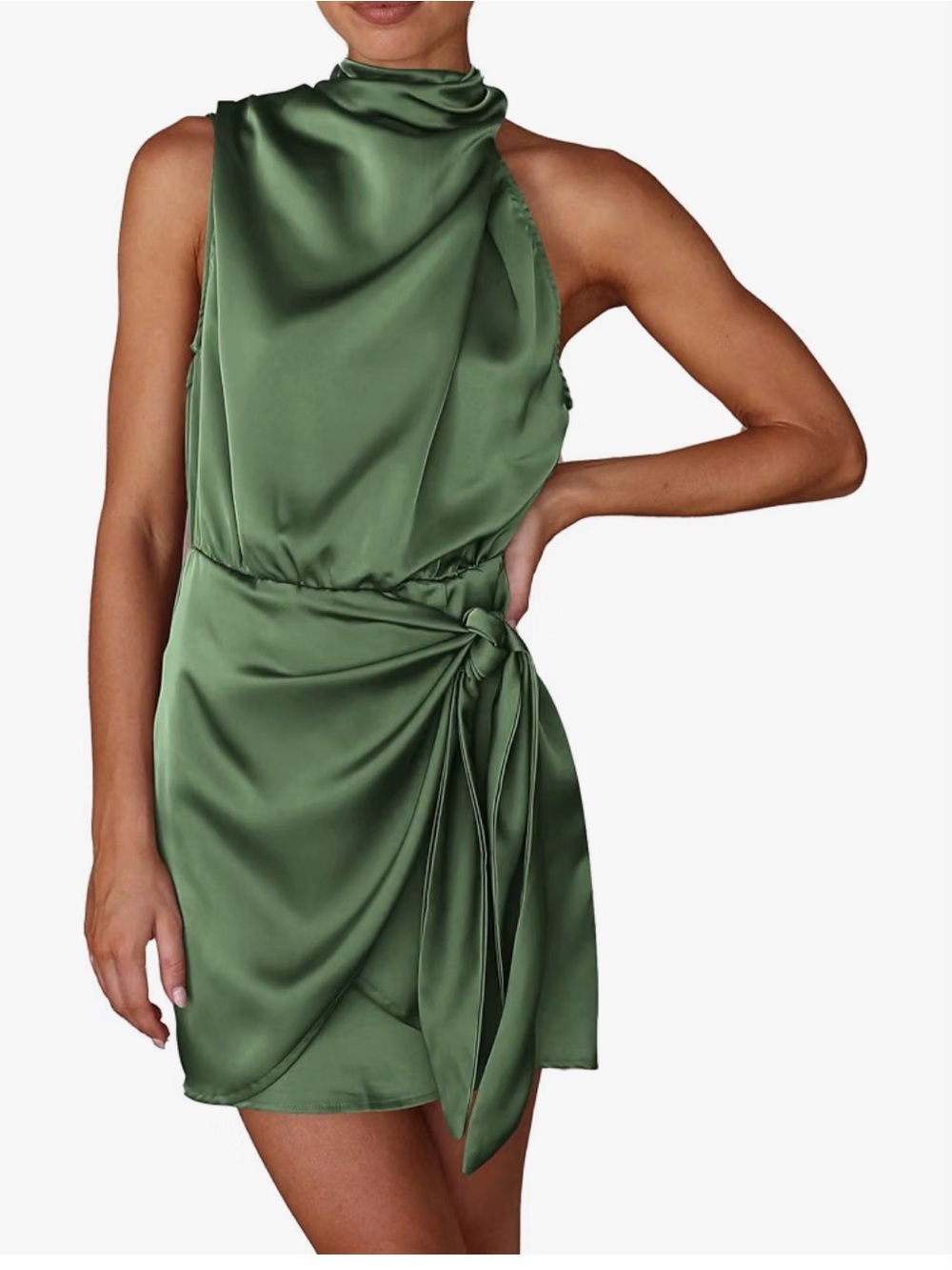 Women's Formal Short Satin Cocktail Dress
